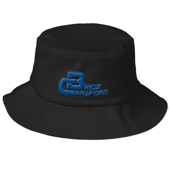 Brigz Old School Black/Blue Bucket Hat